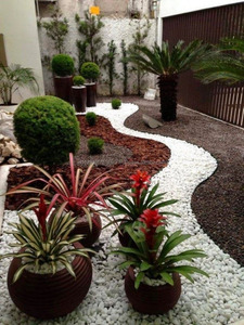 Galets de marbre blanc neige naturel, directement de l'usine, pierres décoratives, gravier blanc pour aménagement paysager, jardin, aquarium - Product Image 5