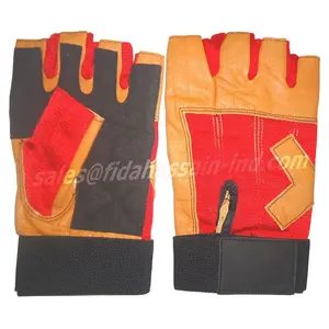 Guantes deportivos de la mejor calidad para levantamiento de pesas, transpirables, elásticos, Spandex, guantes de gimnasio, espalda de cuero, culturismo, ciclismo, esquí - Product Image 1