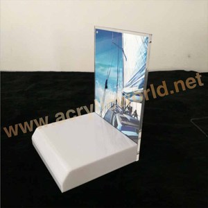 Présentoir personnalisé de comptoir de produits cosmétiques de maquillage acrylique d'usine OEM Chine avec lumières led - Product Image 3