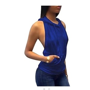 Haut de sport en coton personnalisé pour femme, avec capuche, OEM - Product Image 1