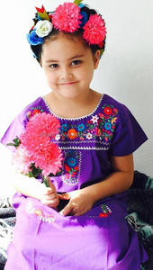 Premium Quality Hot Selling Mexican Look Hand Embroider Breathable Natural Cotton <b>Dress</b> Trendy Little <b>Princess</b> Baby Girl Tunic - Product Image 5