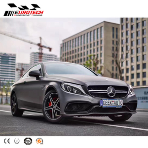 Kit de carrosserie pour bmw W205 coupé C63, diffuseur de pare-chocs avant, pour classe <span class=keywords><strong>C</strong></span> W205 coupé <span class=keywords><strong>sport</strong></span> 2015 — 2017 - Product Image 3