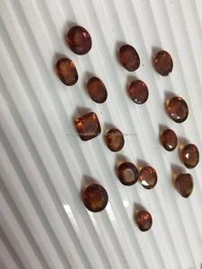 Grenat Hessonite naturel, taille ovale, origine Afrique, pierre précieuse brune en vrac - Product Image 4