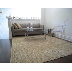 ที่กำหนดเองทำตกแต่งการออกแบบที่ทันสมัยทำด้วยมือผ้าขนสัตว์ผ้าไหมพรม - Product Image 1