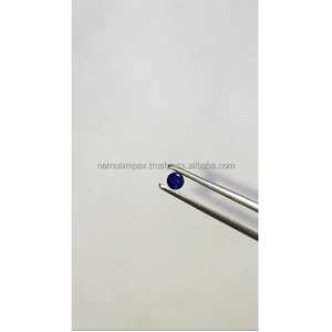 Saphir bleu naturel rond brillant coupe 2.0 MM à 3.0 MM bonne qualité joli lustre parfait fabrication et polissage utilisé dans les bijoux - Product Image 1