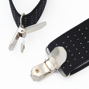Mens Nero <span class=keywords><strong>Bretelle</strong></span> Largo Elastico Regolabile In Pelle <span class=keywords><strong>Bretelle</strong></span> Y Forma Con Una Forte Clip di - Product Image 5