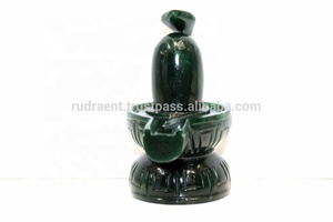 Pierre précieuse d'aventurine verte spirituelle, lingam de Shiva sculpté à la main, environ 4 pouces, Rudra Gems IN;10122740, religieux - Product Image 4