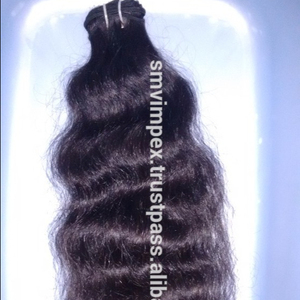 Tissage de cheveux naturels indiens vierges, cheveux humains 100% sans vapeur, adultes, sans acide, 100% sans cuticules - Product Image 2