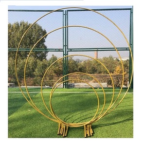 Anneau de roses artificielles en fer forgé, support de luxe pour fleurs, de forme ronde, étagère murale - Product Image 5