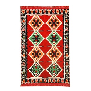 Alfombra Oriental Auténtica de Anatolia con Patrón Urgup, Color Rojo - Product Image 6