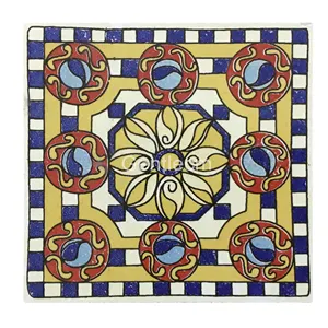 Dipinto a mano modello antico 100x100mm soggiorno piastrelle decorative piastrelle da parete pavimento piastrelle d'arte in ceramica