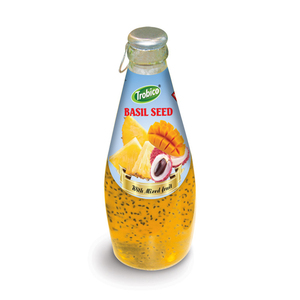 Botella de vidrio de 290ml Semilla de albahaca con bebida de jugo-Fabricante de bebidas - Product Image 2