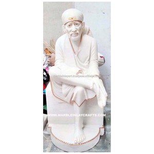 White Makrana Marble Sai Baba Statue - Product Image 1