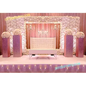 Ideia de decoração para parede de flores, decoração moderna de parede para casamento, palco, melhor boneco para decoração de paredes