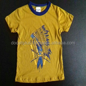 Camisetas 100% de algodón para niños, camisetas formales estampadas para niños, patrón sólido, tela de punto de gran tamaño, impresión Digital Formal - Product Image 2
