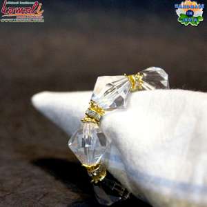 Banda de cristal cónico barata, venta al por mayor, anillos de servilletas de joyería a granel - Product Image 3