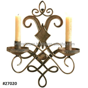 Home Decorative <b>Wall</b> Mounted Candle Holder Decorative <b>Wall</b> <b>Sconce</b> in Metal Classic Design Candle Holder - Product Image 1