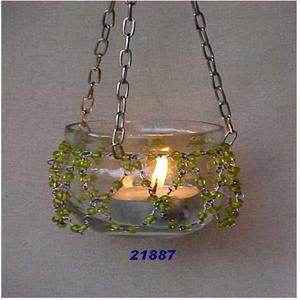 Metal Lantern for <b>Candle</b> Holder Tealight Decorative Clear Glass <b>Hanging</b> Tealight Lantern - Product Image 1