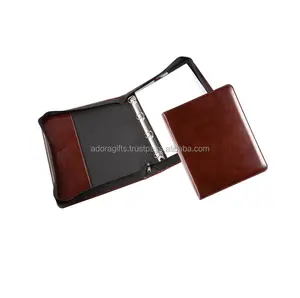 Brown hot sale binders with 4 rings fashion popular hand made