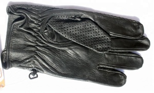 Gants de conduite en cuir unisexes respirants et imperméables de qualité supérieure Keven Impex à doigts entiers avec imprimé - Product Image 5