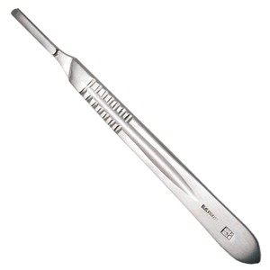Poignée de scalpel No.4 Porte-lame Poignée BP Acier inoxydable CE Entièrement autoclavable Mahersi - Product Image 6