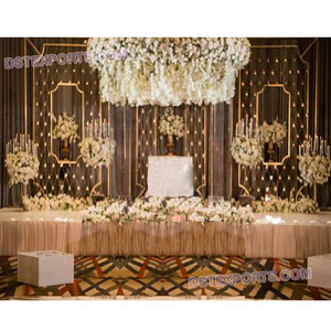 งานแต่งงานที่สวยงามเทียนกลับผนังอินเทรนด์ภาษาอังกฤษเทียน Wall Designer งานแต่งงานเวทีผนังเทียน - Product Image 1