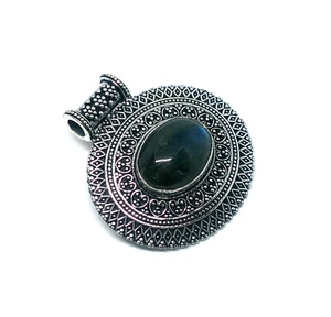 2017 venta al por mayor colgante de labradorita de plata collar de piedra - Product Image 2