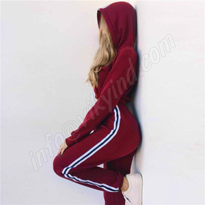 High Quality Sweat pants and <b>Crop</b> <b>Top</b> pullover Hoodie Set custom logo Women Custom Designer Clothes Two Piece Tracksuits - Product Image 6