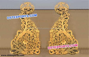 Décoration de mariage indien, accessoires de scène, panneau rond en fibre pour la décoration - Product Image 2