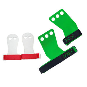 ที่จับมือหนังยิมนาสติกสําหรับงานหนักคุณภาพดีที่สุดสามหลุมการป้องกันฝ่ามือคุณภาพดีที่สุดที่จับมือยกน้ําหนักหนัก - Product Image 4