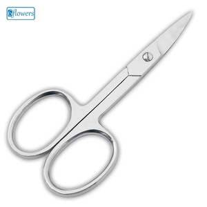 Tijeras ajustables para uñas con logotipo personalizado, punta afilada, tijeras de manicura para zurdos, cuchillas rectas de acero inoxidable para el cuidado de las uñas - Product Image 1