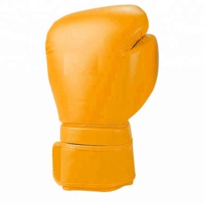 Gants de boxe en cuir neufs, sur mesure, brun doré, respirants, pour la fermeture, pour le Muay Thai/Kick Boxing MMA - Product Image 2