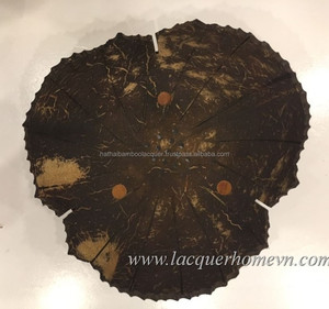 Rojo diseño de piel de serpiente de concha de coco de artesanía bowl - Product Image 6
