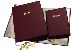 Cubierta de cuero para tarjeta de menú, cubierta de cuero para menú de restaurante y Bar - Product Image 2