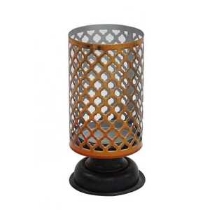 Hermoso redondo de oro de filigrana linterna votiva titular nuevo diseño de hierro decoración del hogar - Product Image 5