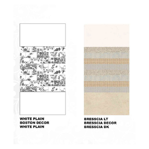 Finition brillante de haute qualité Carreaux muraux numériques en céramique émaillée de style classique moderne pour murs intérieurs de salle de bain d'appartement - Product Image 1