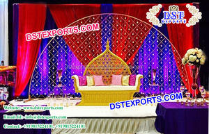 Glorious dernière conception scène de mariage panneau arrière décor coulisse cadre murs pour les mariages de célébration - Product Image 2