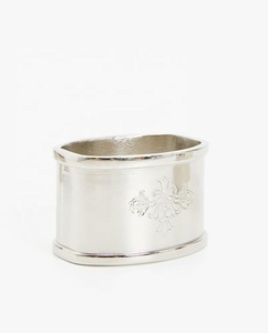 Elegant silver napkin rings <b>set</b> of <b>4</b> classic oval design perfect <b>for</b> weddings parties festive <b>dining</b> and <b>table</b> decor - Product Image 2