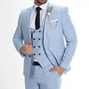 Slim fit men's <b>suit</b> 67% viscose two <b>button</b> turkish clothing, new production in Best Quality - Product Image 2