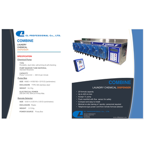 Bomba dosificadora de detergente, dispensador químico, equipo comercial de lavandería - Product Image 3