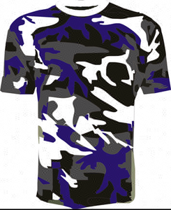 Camiseta con estampado de bandera de camoWSL algodón en blanco de peso pesado de manga corta uniforme juvenil ropa de calle escolar logotipo personalizado camiseta de gran tamaño - Product Image 5