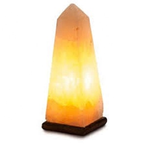 Salt Crystal Polished Obelisk Tower point Shape <b>Lamp</b> Orange indian make Salt Crystal Polished Obelisk - Product Image 4