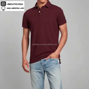 High Quality Solid Color Polo T Shirt With Or Without Embroidery from Bangladesh