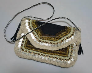 Femmes indiennes Designer fait à la main perlé pochette Messenger sacs Style bohème soirée Shopping fête sacs grande capacité en gros - Product Image 4