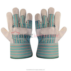 2018 gran oferta guantes de trabajo de cuero dividido de vaca ISONZ zona de cuero Anti-impacto antideslizante Anti-corte - Product Image 4