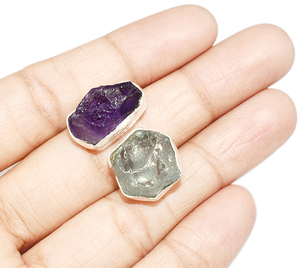 Anillo de plata de primera ley con amatista aguamarina, sortija, plata esterlina 925, amatista, aguamarina, plata esterlina 925 - Product Image 4