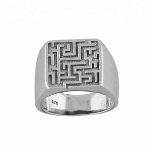 Fabricant leader de bagues en argent massif avec motif de lion pour hommes, vente en gros de bijoux en argent - Product Image 6