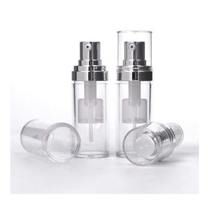 อิมัลชันขวดสูญญากาศขวดปั๊มพลาสติกโรงงานโดยตรงโปร่งใสเครื่องสำอางขวดสเปรย์พลาสติก - Product Image 1