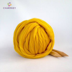 Charmkey échantillons gratuits gros fil <span class=keywords><strong>de</strong></span> <span class=keywords><strong>laine</strong></span> super gros fil pour fil à tricoter à la main lots <span class=keywords><strong>de</strong></span> stock - Product Image 6