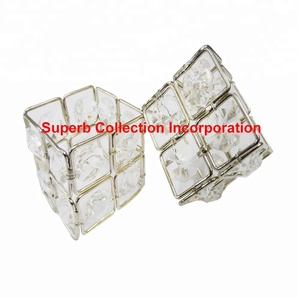 Nouveau Design Carré Cristal Rond De Serviette sur Offre Spéciale - Product Image 2